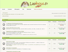 Tablet Screenshot of forum.lapinous.fr