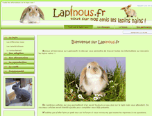 Tablet Screenshot of lapinous.fr